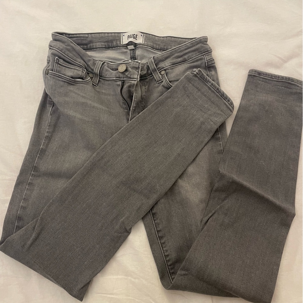 Grey Paige Skinny Jeans